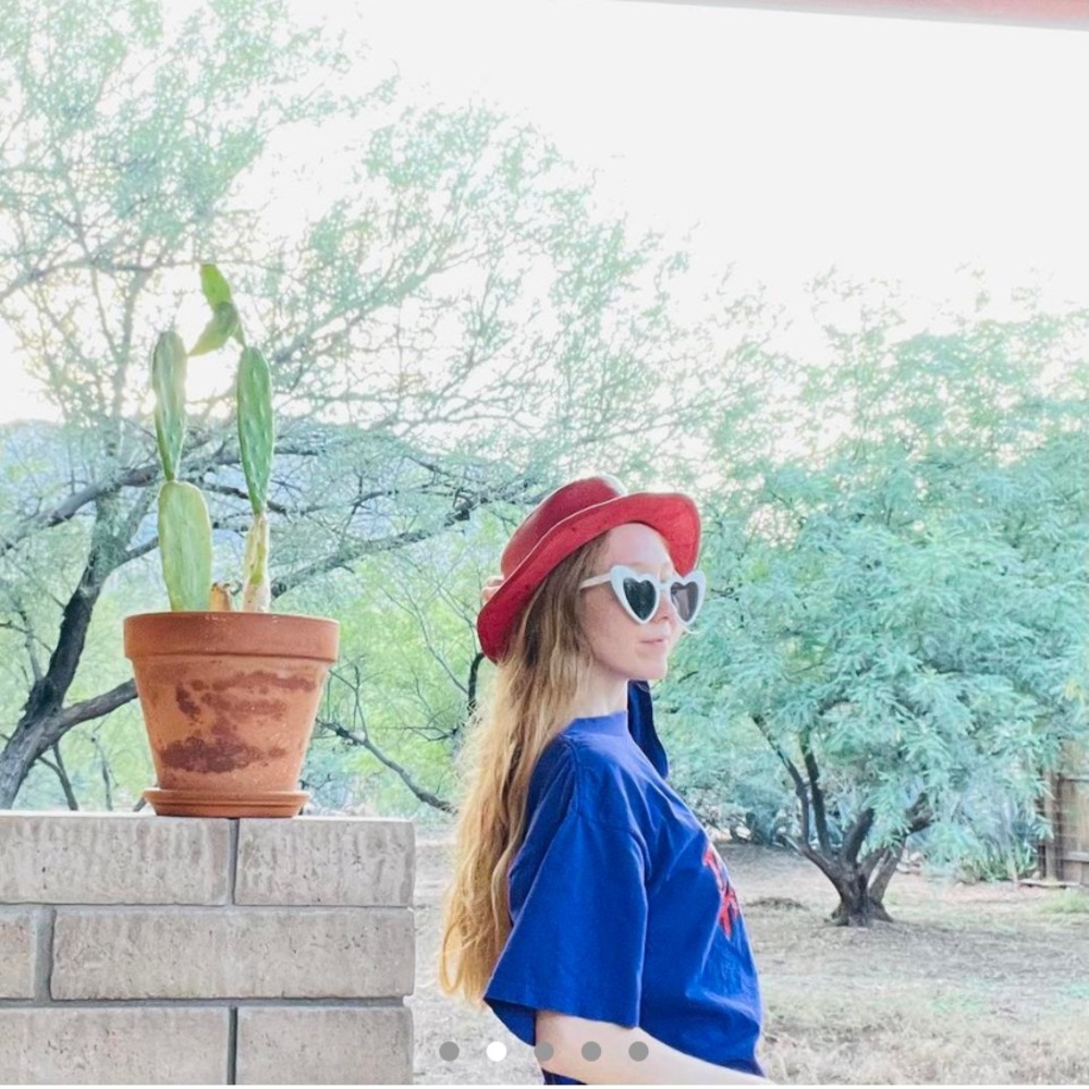♥️ Vintage Leather Red Western Hat from Winfield Cover Co ♥️